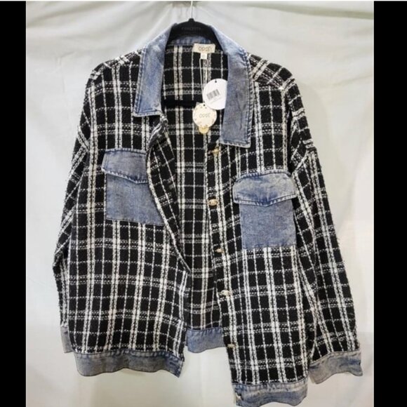 Oddy Jackets & Blazers - Oddi Tweed Denim Jacket sz 3XL